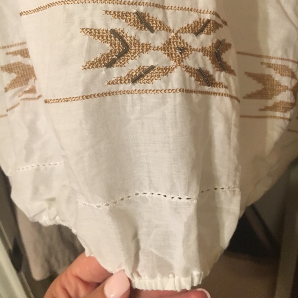 Lane Bryant blouse with beading